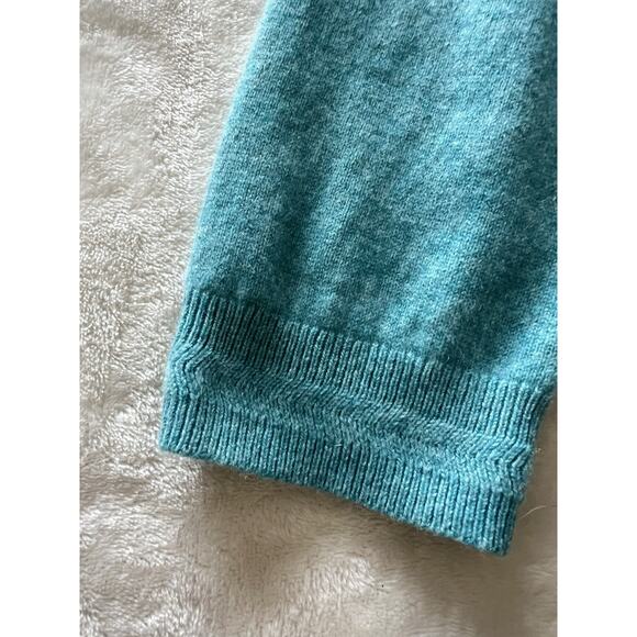 Boden Size XL Women’s 100% Cashmere Button Up Cardigan Sweater Turquoise - Picture 11 of 16